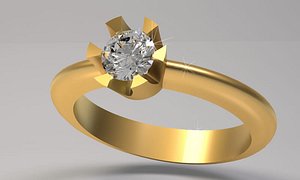 3d jewelery ring wedding diamond