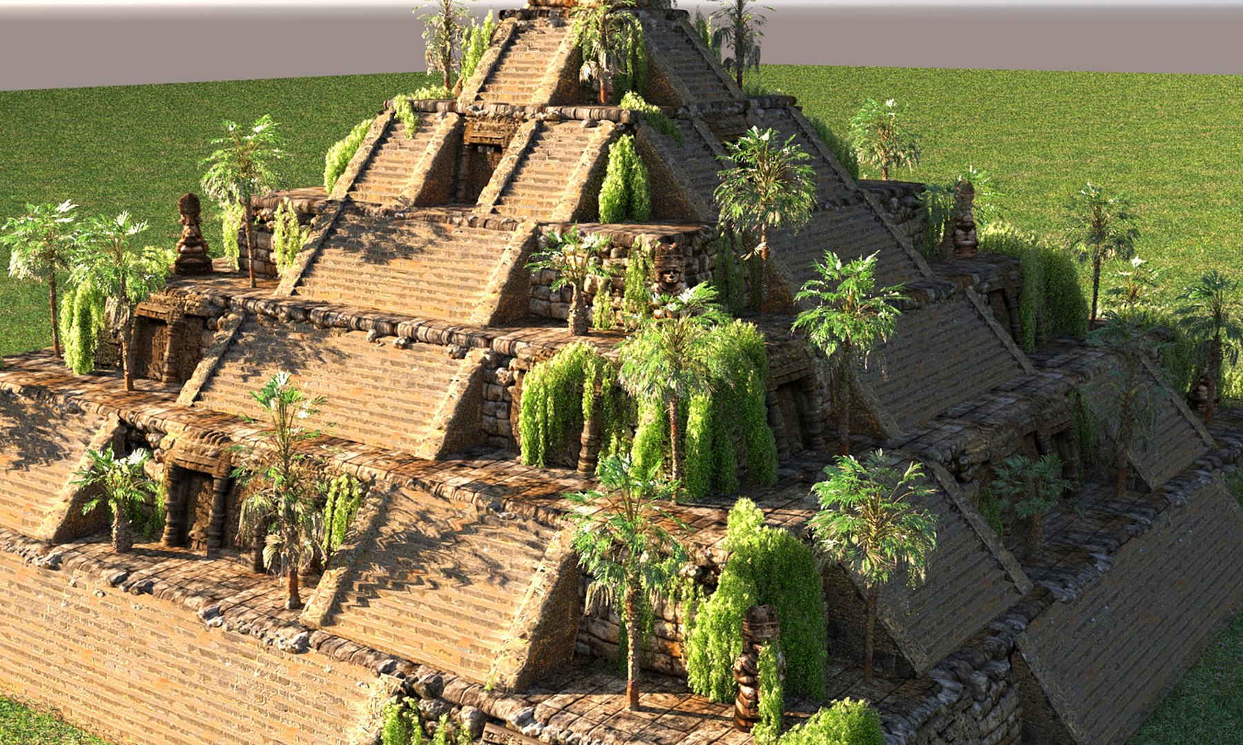 Aztec Pyramids Pack 2 3D - TurboSquid 2087898