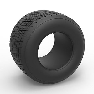Dirt Sprint racing tire 4 Scale 1 to 25