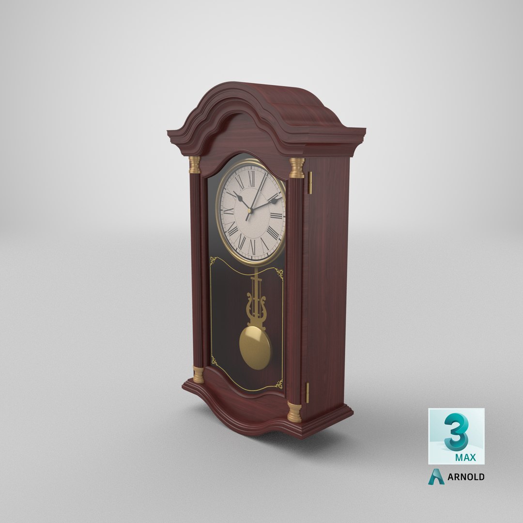 3D Model Classic Wall Clock 01 - TurboSquid 2159733