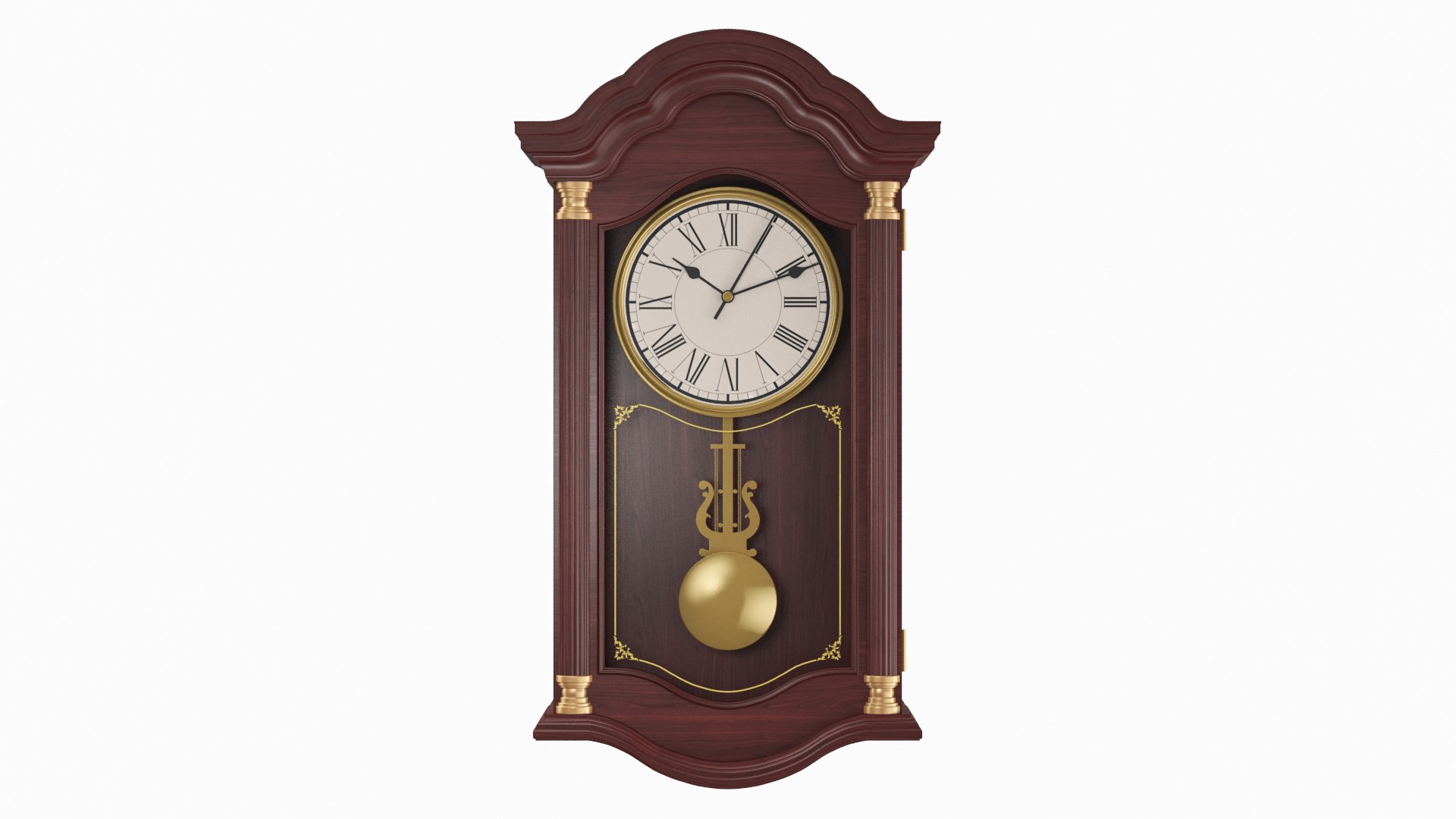 3D Model Classic Wall Clock 01 - TurboSquid 2159733