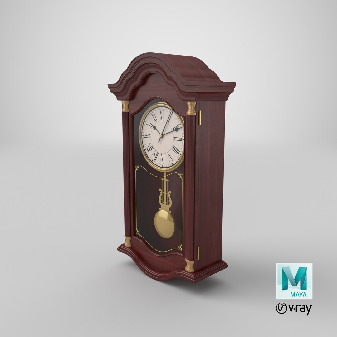 3D Model Classic Wall Clock 01 - TurboSquid 2159733