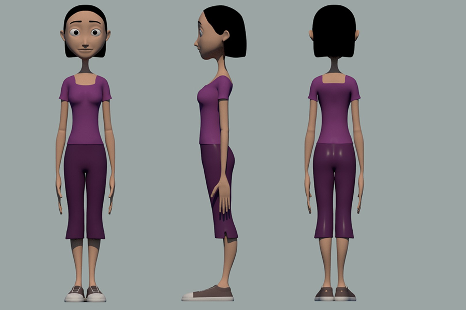 可爱的女孩子3d模型