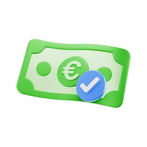 Banknote Euro Success Icon model