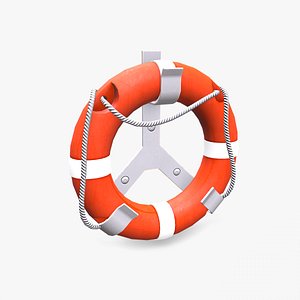 Life Buoy Low-poly PBR 3D model