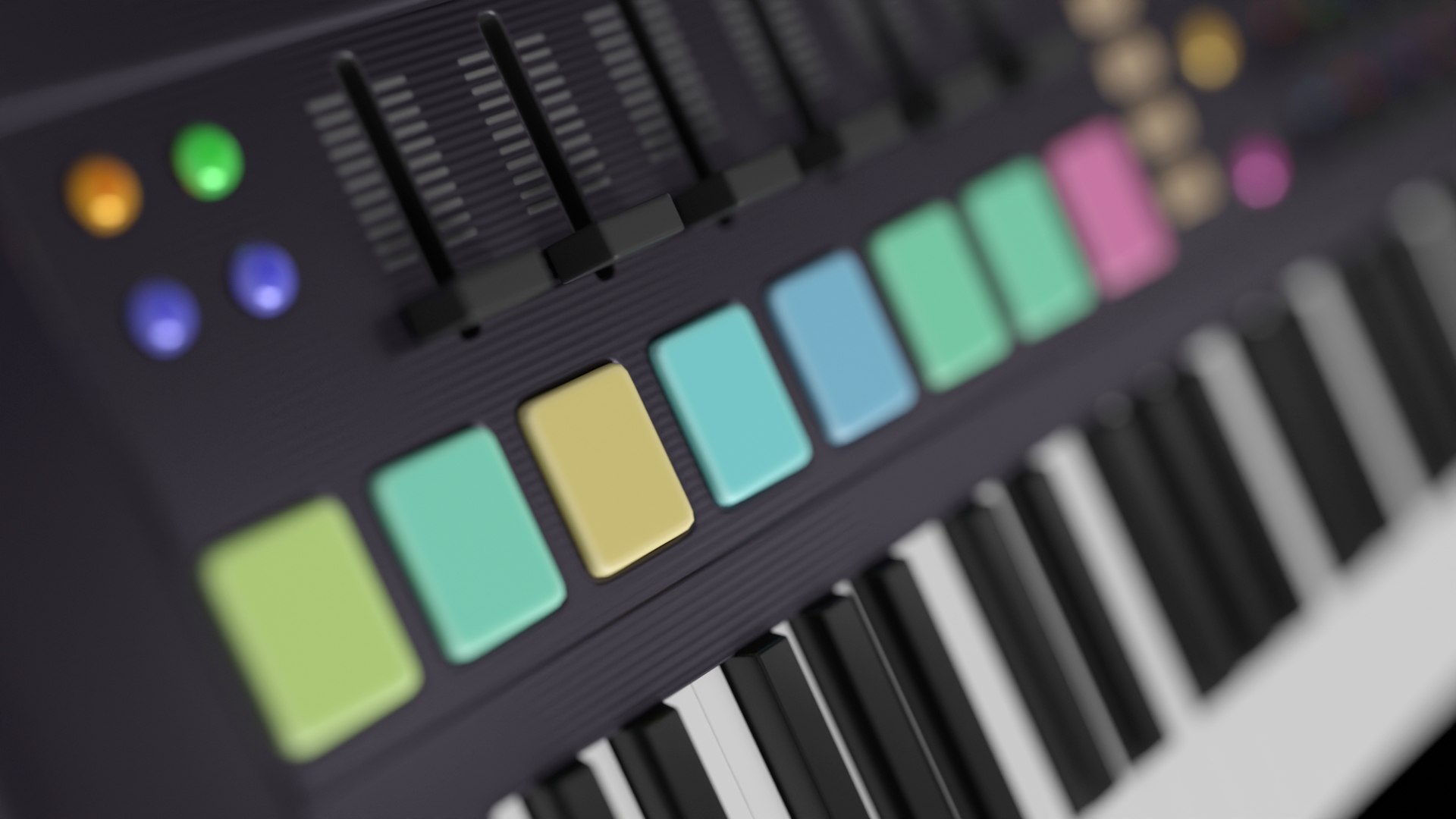 Midi keyboard with drum section Home studio creativity music 3D model https://p.turbosquid.com/ts-thumb/Ay/OKGqhU/h9/preview_0071080p/jpg/1749814171/1920x1080/fit_q87/fd6d638e35d4573845b836fef4eb6e220e9f64e3/preview_0071080p.jpg