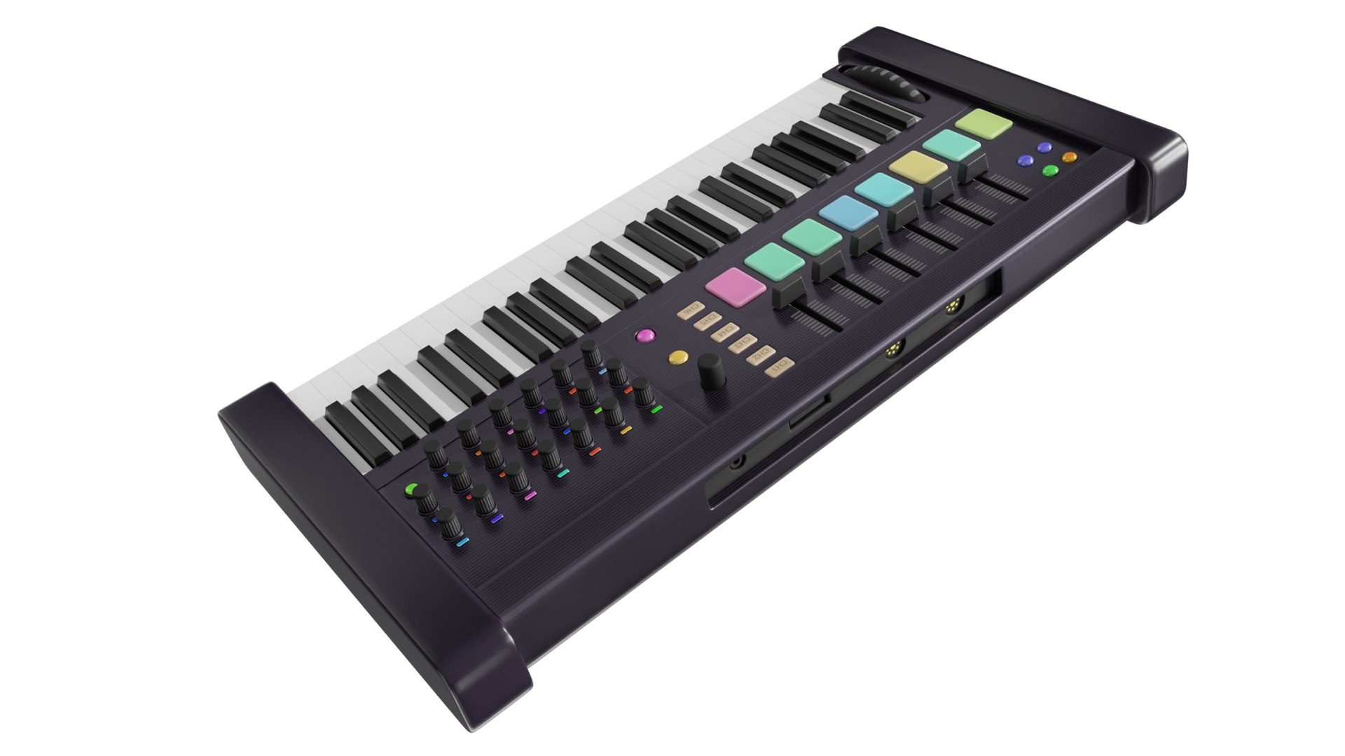 Midi keyboard with drum section Home studio creativity music 3D model https://p.turbosquid.com/ts-thumb/Ay/OKGqhU/yV/preview_0021080p/jpg/1749814159/1920x1080/fit_q87/69b278dc6a1b86c8151bf2cc728daaa1f6f8b5d0/preview_0021080p.jpg