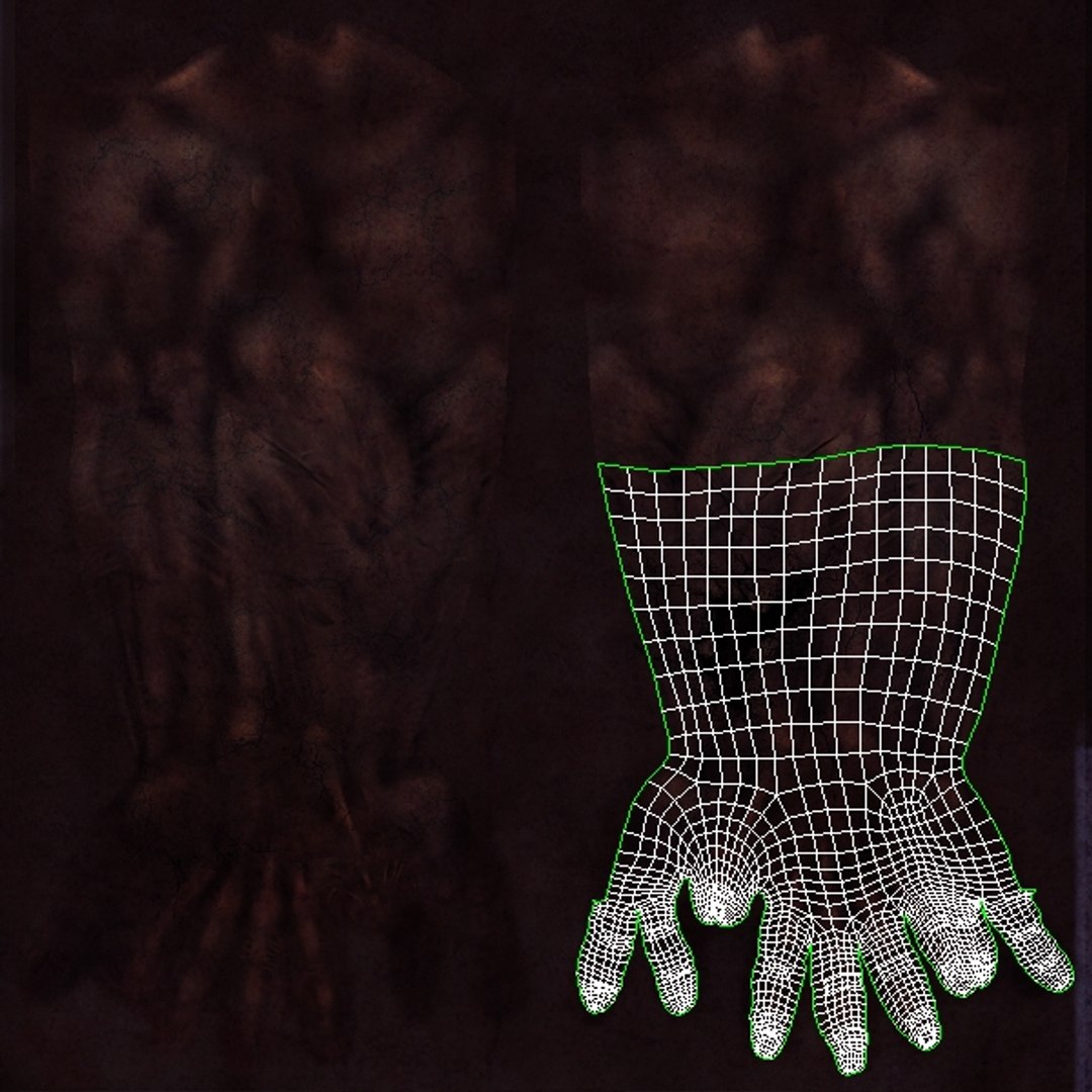 3d Zombie Hand Model