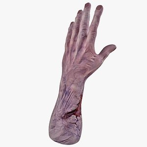 3d zombie hand model