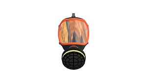 Realistic Gas Mask Protective Gear Low-poly