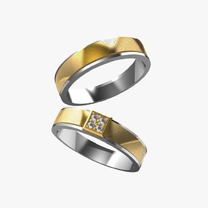 3D wedding ring 14