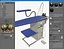 Industrial ironing table