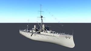3D hms dreadnought model