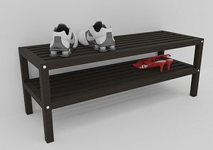 shoe shelf 3d model