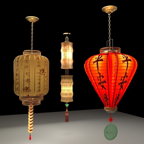 3D Chinese red lantern - TurboSquid 1860489