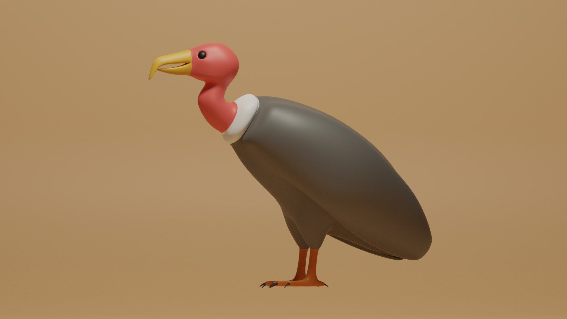 3d Cartoon Cute Brid Vulture Turbosquid 1939916 0172