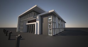 3d modern store