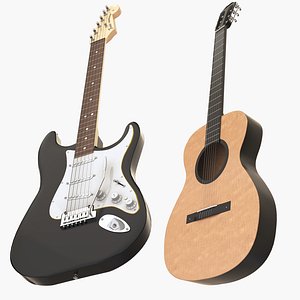 3D fender guitars model