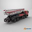 Mobile Concrete Pump Truck Red 3D model