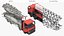 Mobile Concrete Pump Truck Red 3D model