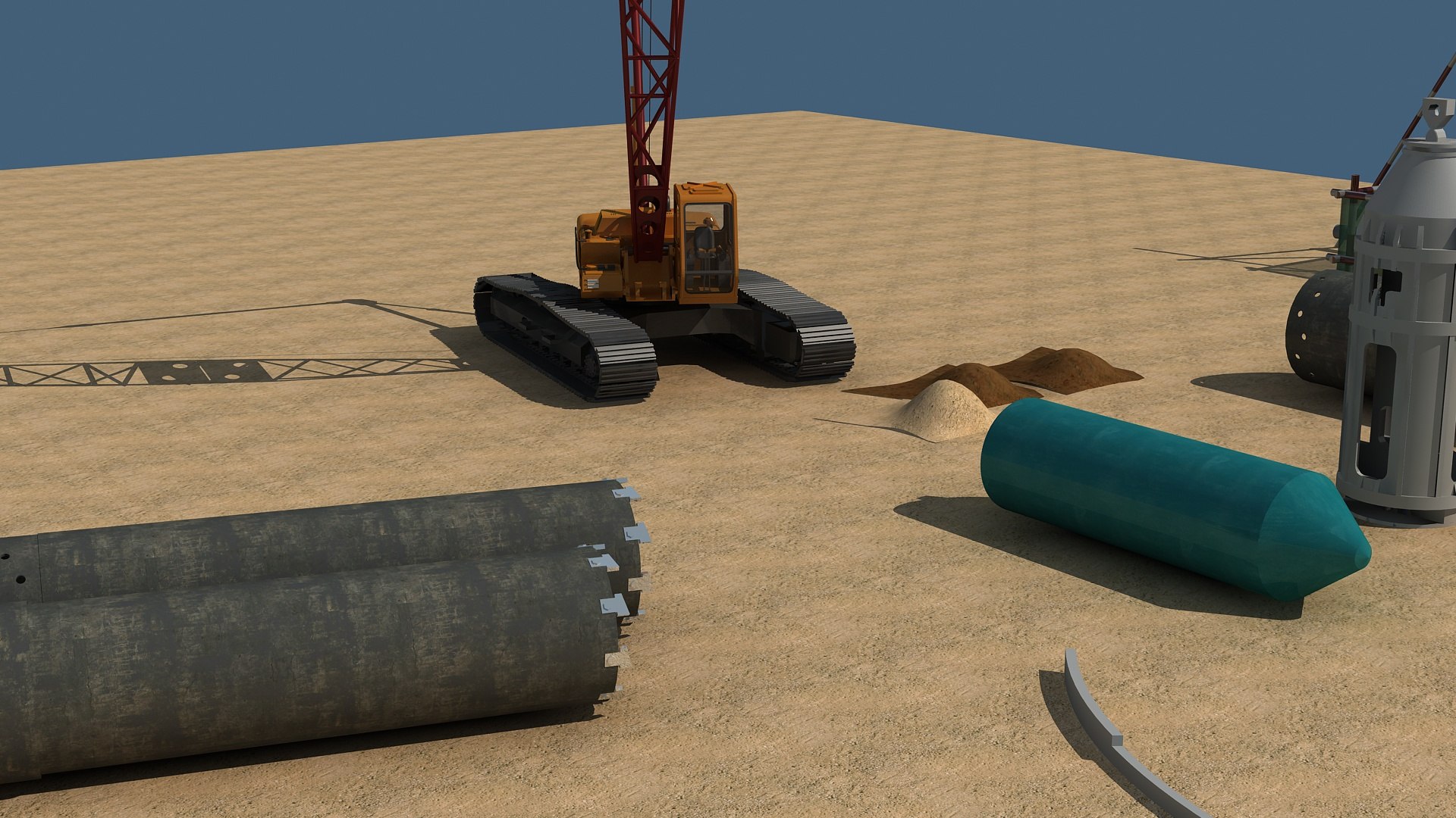 3D Crane Liebherr Rigged - TurboSquid 1877540