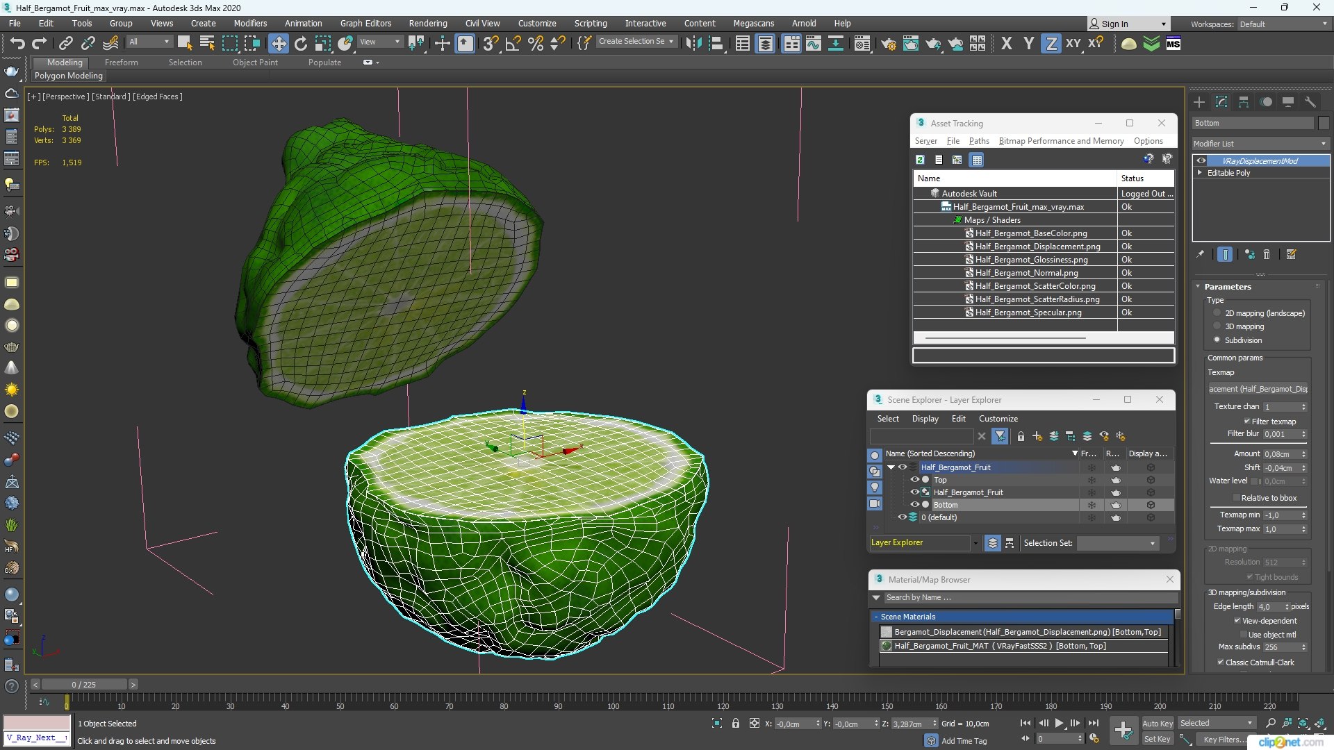 Half Bergamot Fruit 3D model https://p.turbosquid.com/ts-thumb/Ay/sJZOMD/xj/halfbergamotfruitvray3dmodel015/jpg/1727756153/1920x1080/fit_q87/405a133f99dadc2dd8997501c6774cdeff604233/halfbergamotfruitvray3dmodel015.jpg