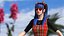 Fashionate donna cinese truccata per Cinema 4D