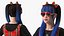 Fashionate donna cinese truccata per Cinema 4D