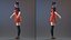 Fashionate donna cinese truccata per Cinema 4D