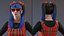Fashionate donna cinese truccata per Cinema 4D