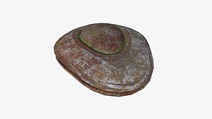 3D Allien Spaceship UFO C11 Abandoned - Sci Fi Spacecraft Design