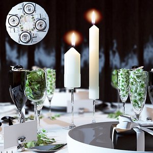 3d 3ds table setting
