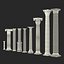 Colección de modelos 3D de columnas 3