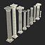 Colección de modelos 3D de columnas 3