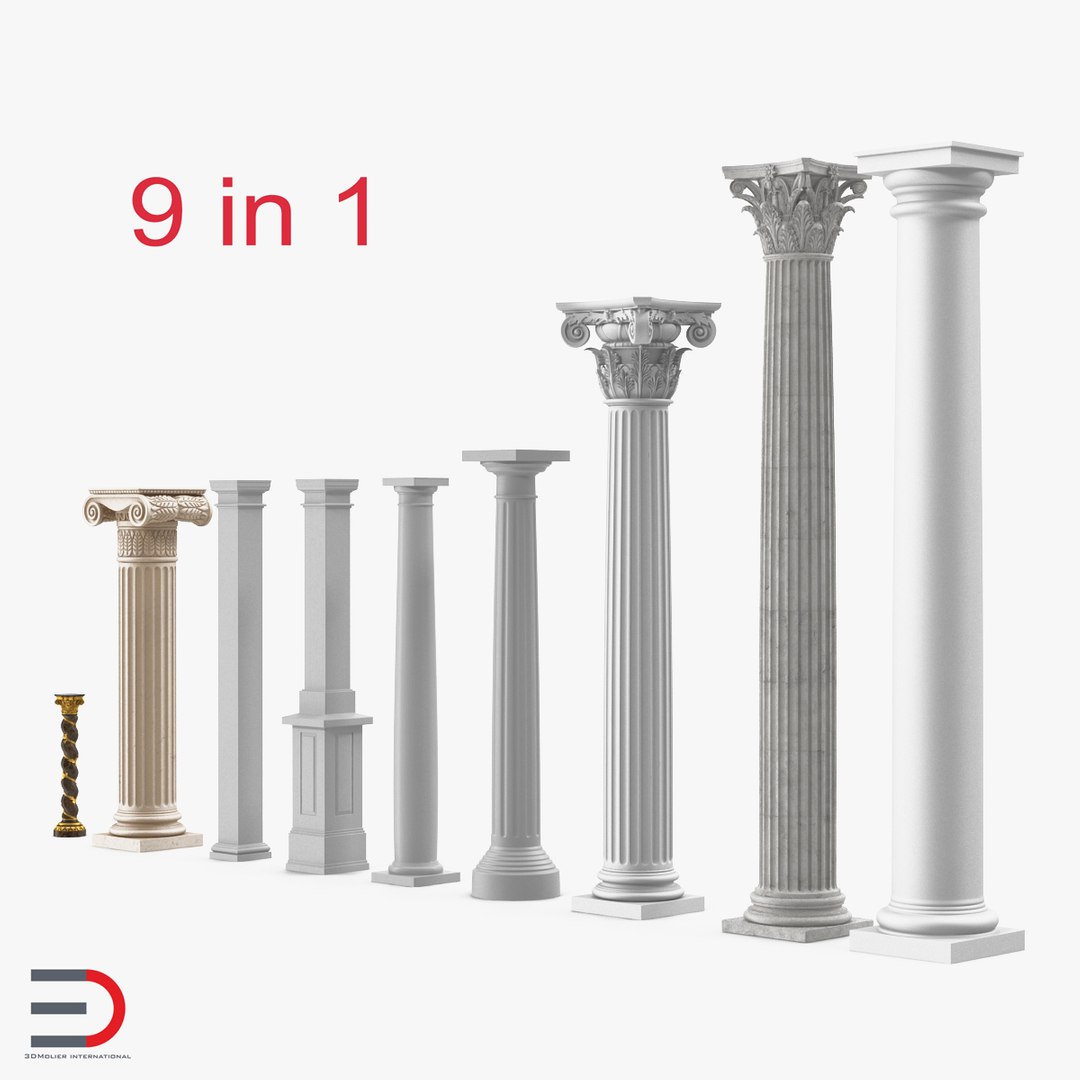 Columns 3D Models Collection 3 3D model preview