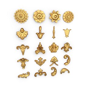 3D Acanthus Leaves Collection -02