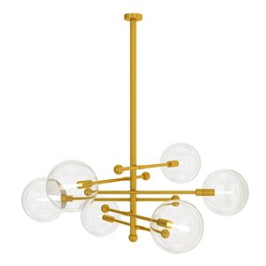 glass chandelier ball 3D