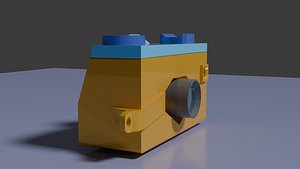camera in retro style 3D model
