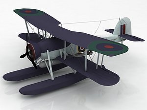 Fairey Swordfish Aircraft 3D 3D model
