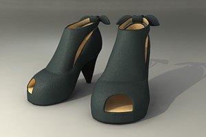 heeled shoes 3d model