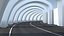 3D sci-fi futuristic road tunnel model