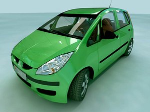 mitsubishi colt 3d model