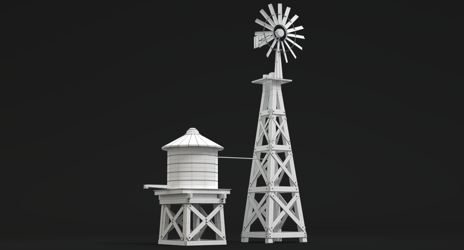 farm windmill water tank 3D model https://p.turbosquid.com/ts-thumb/Az/ECmc65/L7ZyNis2/wireframe/png/1535731541/1920x1080/fit_q87/443a1f4cec9373d09f8bfe0e5a9804c9b7681643/wireframe.jpg