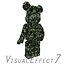 camouflage bearbrick brick 3ds