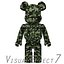camouflage bearbrick brick 3ds
