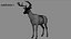 Deer Rigged No fur 3D 3D model