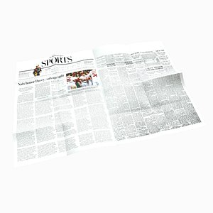 Sport Newspaper - Unfolded - 3D Asset 2 3D model