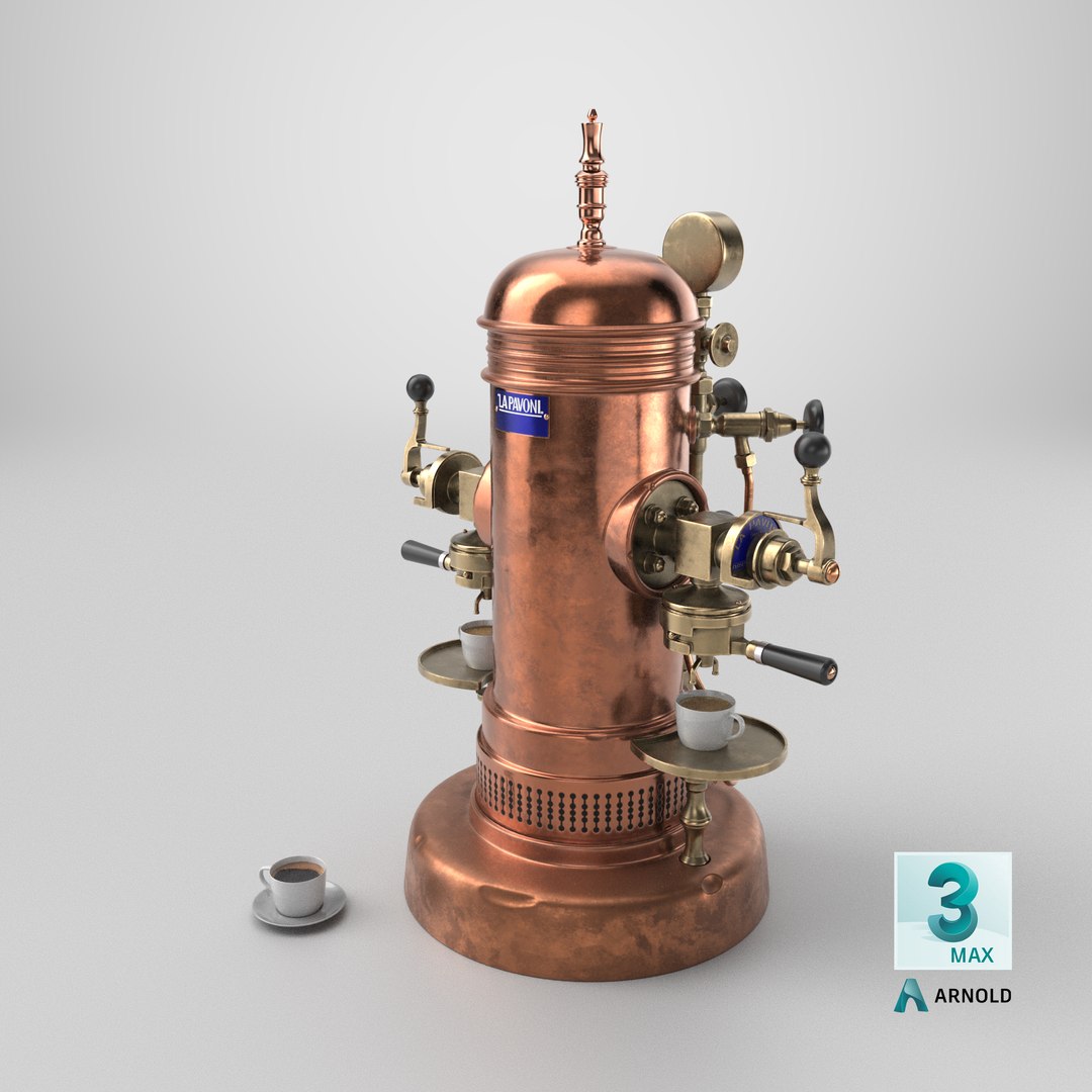 La Pavoni Vintage Copper Espresso Machine with Coffee 3D https://p.turbosquid.com/ts-thumb/Az/JyZWl6/3m/stemcell_max_arnold_render/png/1731667342/1920x1080/fit_q87/8231b5597a14a81e0088341fcc8357962b1e6112/stemcell_max_arnold_render.jpg