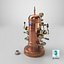 La Pavoni Vintage Copper Espresso Machine with Coffee