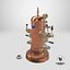 La Pavoni Vintage Copper Espresso Machine with Coffee